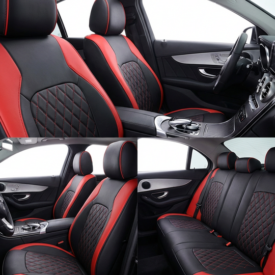 2026 Sale — Over 24,000 Sold!🏆 9-Piece Leather Car Seat Cover Set – Luxury &amp; Protection