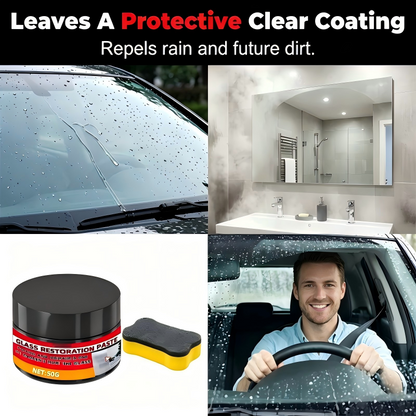 ✨Car Glass Scratch Repair Paste with Sponge