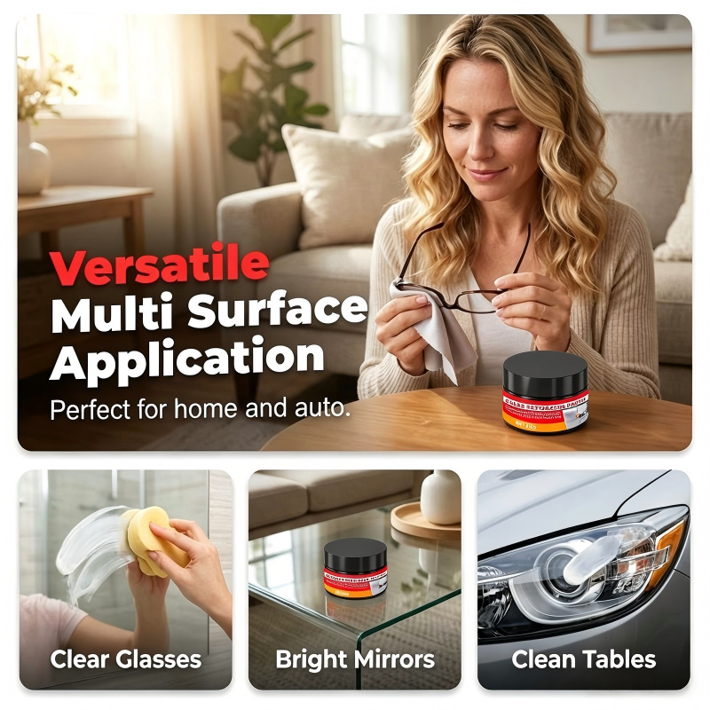 ✨Car Glass Scratch Repair Paste with Sponge