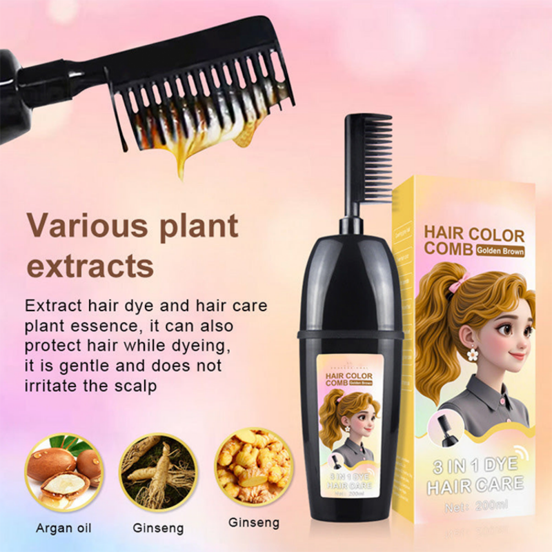 🔥Last Day Sale 40% OFF!🎉3-in-1 Hair Dye Comb