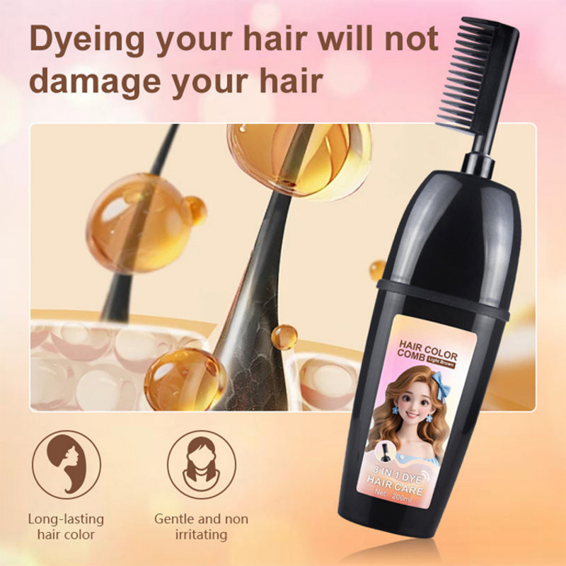 🔥Last Day Sale 40% OFF!🎉3-in-1 Hair Dye Comb