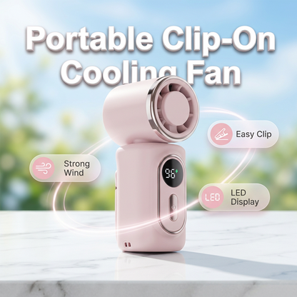 🏖️ 3000mAh USB Clip Fan – 360° Rotatable, Ultra-Portable🌬️| For Travel ✈️ Office 💼Kids 👶 | Clips Anywhere!