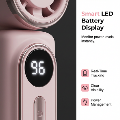 🏖️ 3000mAh USB Clip Fan – 360° Rotatable, Ultra-Portable🌬️| For Travel ✈️ Office 💼Kids 👶 | Clips Anywhere!