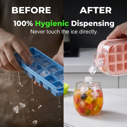 2-in-1 Ice Cube Maker Water Bottle Built-In Ice Tray, Food-Grade Silicone, Bpa-Free. Make Ice &amp; Store Water In One Bottle – Ideal For Gym, Office &amp; Travel! ‍♂
