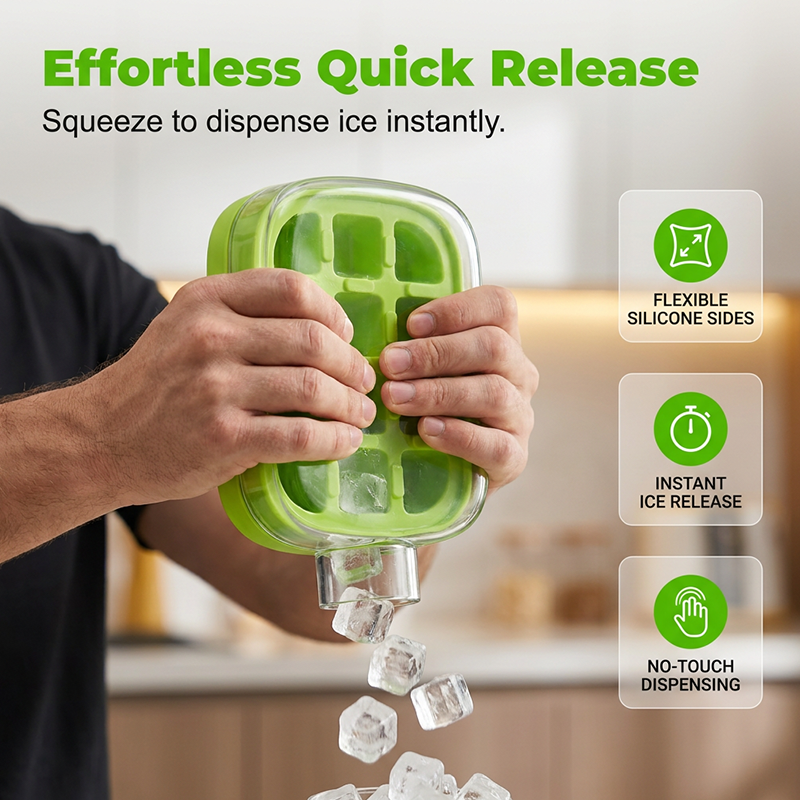 2-in-1 Ice Cube Maker Water Bottle Built-In Ice Tray, Food-Grade Silicone, Bpa-Free. Make Ice &amp; Store Water In One Bottle – Ideal For Gym, Office &amp; Travel! ‍♂