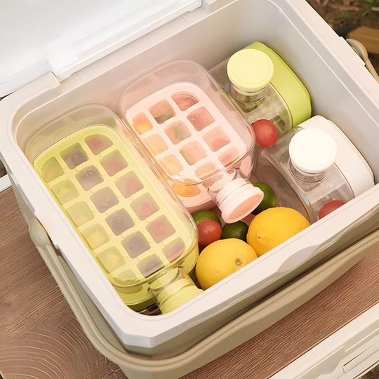2-in-1 Ice Cube Maker Water Bottle Built-In Ice Tray, Food-Grade Silicone, Bpa-Free. Make Ice &amp; Store Water In One Bottle – Ideal For Gym, Office &amp; Travel! ‍♂