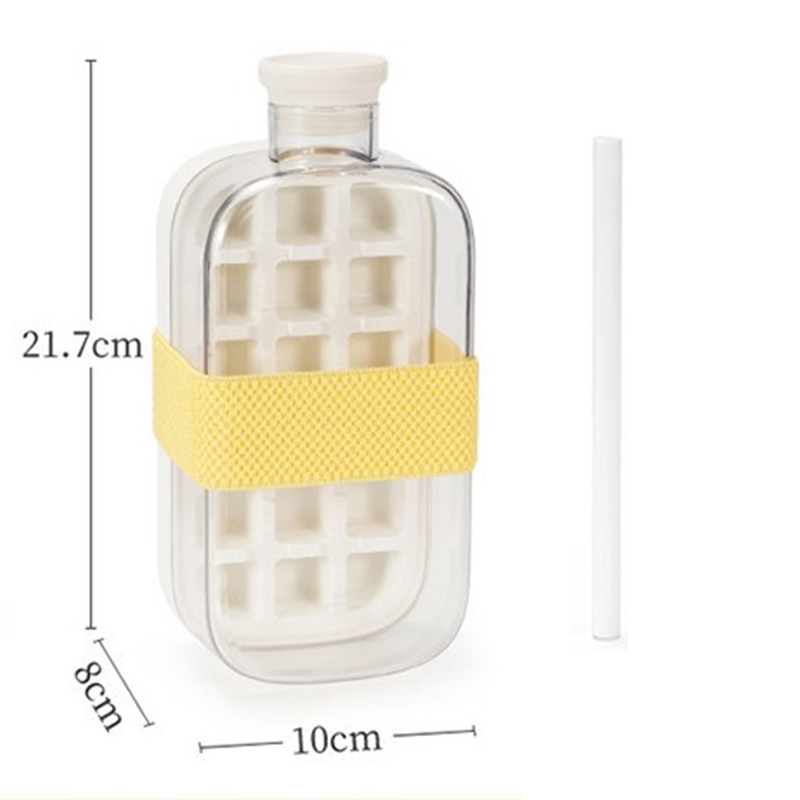 2-in-1 Ice Cube Maker Water Bottle Built-In Ice Tray, Food-Grade Silicone, Bpa-Free. Make Ice &amp; Store Water In One Bottle – Ideal For Gym, Office &amp; Travel! ‍♂