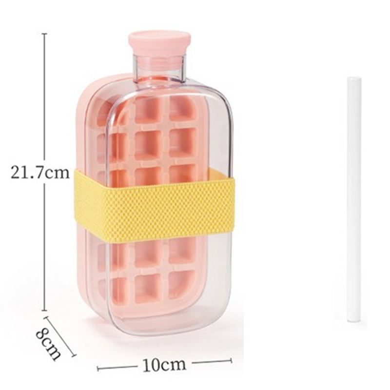 2-in-1 Ice Cube Maker Water Bottle Built-In Ice Tray, Food-Grade Silicone, Bpa-Free. Make Ice &amp; Store Water In One Bottle – Ideal For Gym, Office &amp; Travel! ‍♂