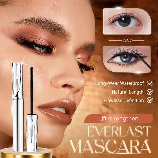 💄 BUY 1 GET 1 FREE! ✨ Waterproof Fiber Mascara - Intense Length &amp; Curl with Enriched Fibers for Clump-Free Volume All Day 🌟👁️