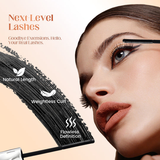 💄 BUY 1 GET 1 FREE! ✨ Waterproof Fiber Mascara - Intense Length &amp; Curl with Enriched Fibers for Clump-Free Volume All Day 🌟👁️