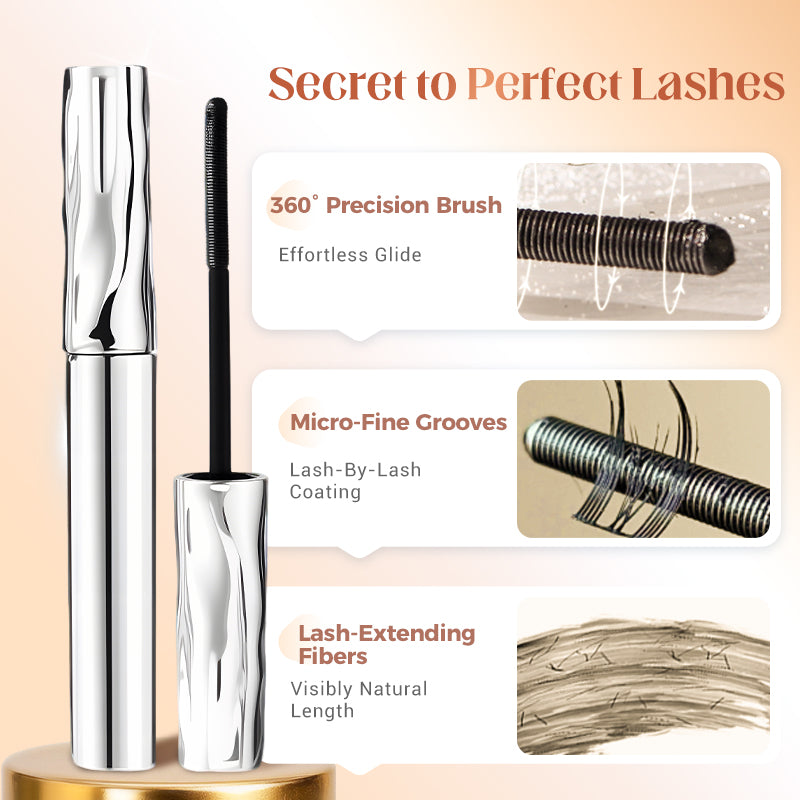 💄 BUY 1 GET 1 FREE! ✨ Waterproof Fiber Mascara - Intense Length &amp; Curl with Enriched Fibers for Clump-Free Volume All Day 🌟👁️
