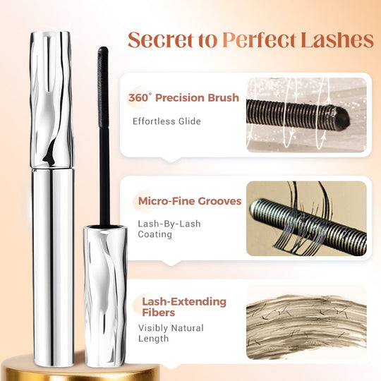 💄 BUY 1 GET 1 FREE! ✨ Waterproof Fiber Mascara - Intense Length &amp; Curl with Enriched Fibers for Clump-Free Volume All Day 🌟👁️