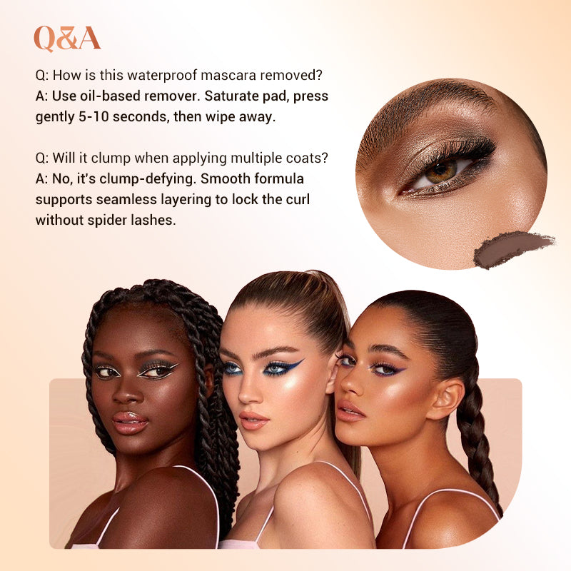 💄 BUY 1 GET 1 FREE! ✨ Waterproof Fiber Mascara - Intense Length &amp; Curl with Enriched Fibers for Clump-Free Volume All Day 🌟👁️