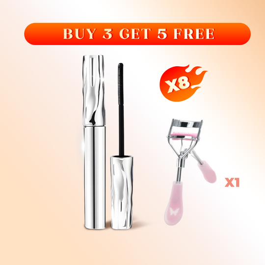 💄 BUY 1 GET 1 FREE! ✨ Waterproof Fiber Mascara - Intense Length &amp; Curl with Enriched Fibers for Clump-Free Volume All Day 🌟👁️
