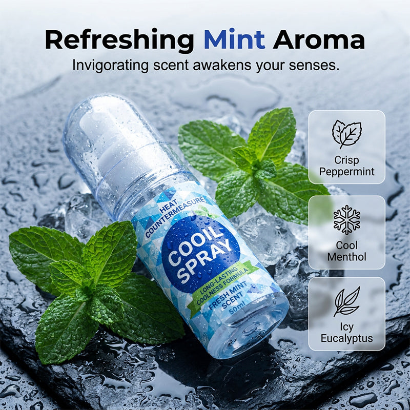 🥳2026 HOT SALE🥳💞50K+ SOLD!❄️💨 Long‑Lasting Cooling Spray – Instant icy blast, minty fresh. Beat the heat in seconds. Perfect for summer days &amp; workouts! 🌞🧊
