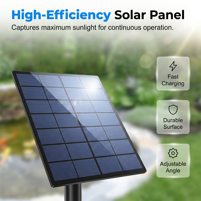 🥳2026 HOT SALE🥳💞50K+ SOLD!☀️🐟 50% OFF! Solar Pond Aerator – Sun‑powered, no wiring. Boosts oxygen for fish & plants. Clean water, happy pond! 🌿✨
