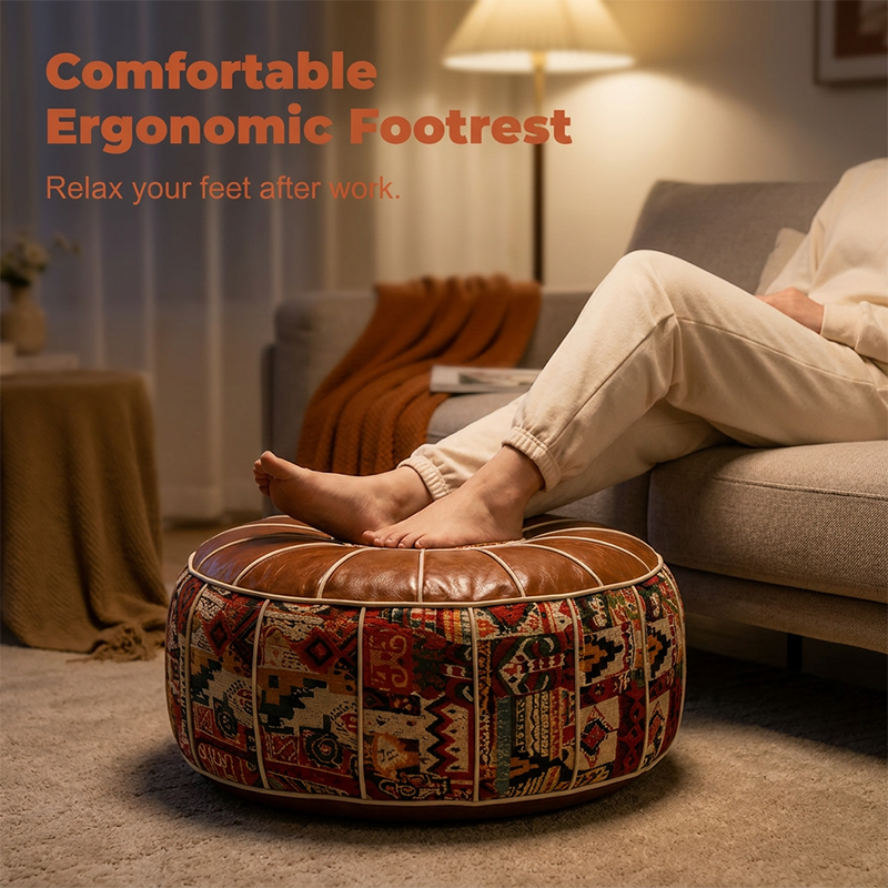 🎁2026 New Arrivals 🔥 50% OFF 🛋️ Multifunctional Storage Ottoman Pouf – Hidden Storage, Comfortable Seating &amp; Faux Leather Finish ✨