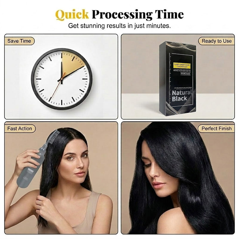 ⏰Plant-Based Comb-In Hair Dye Cream