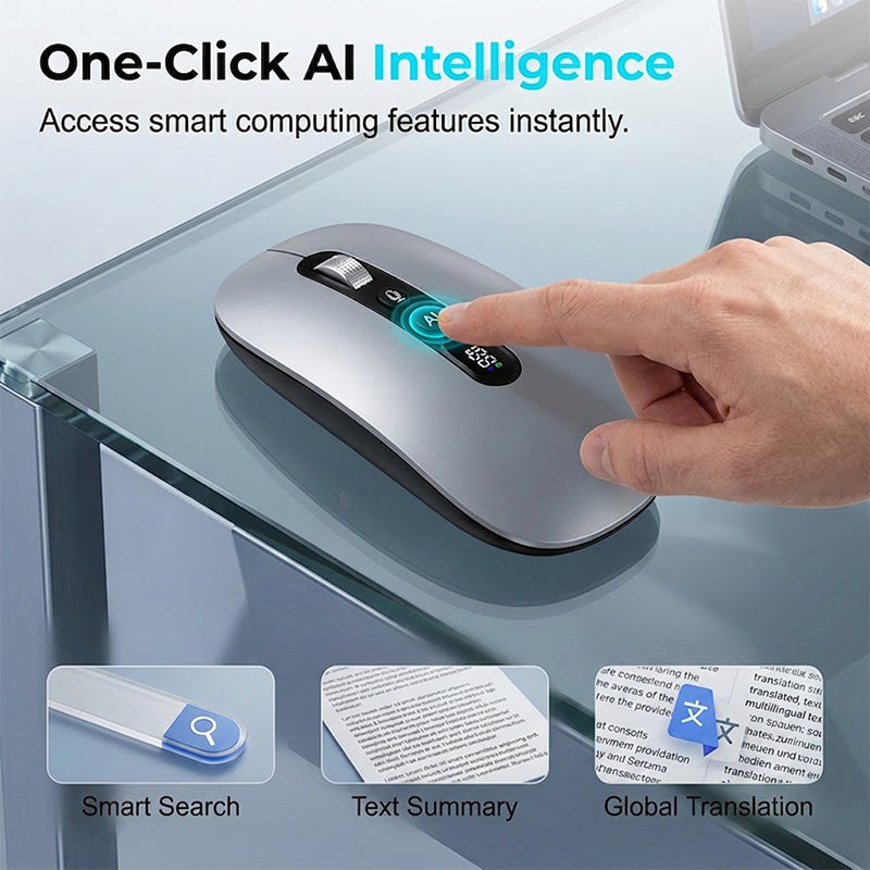 🎁2026 New Arrivals 40% OFF💥AI Smart Voice Wireless Mouse Real-Time Translation, Silent Click  Boosts Productivity For Work & Study! ⚡🖱️💬
