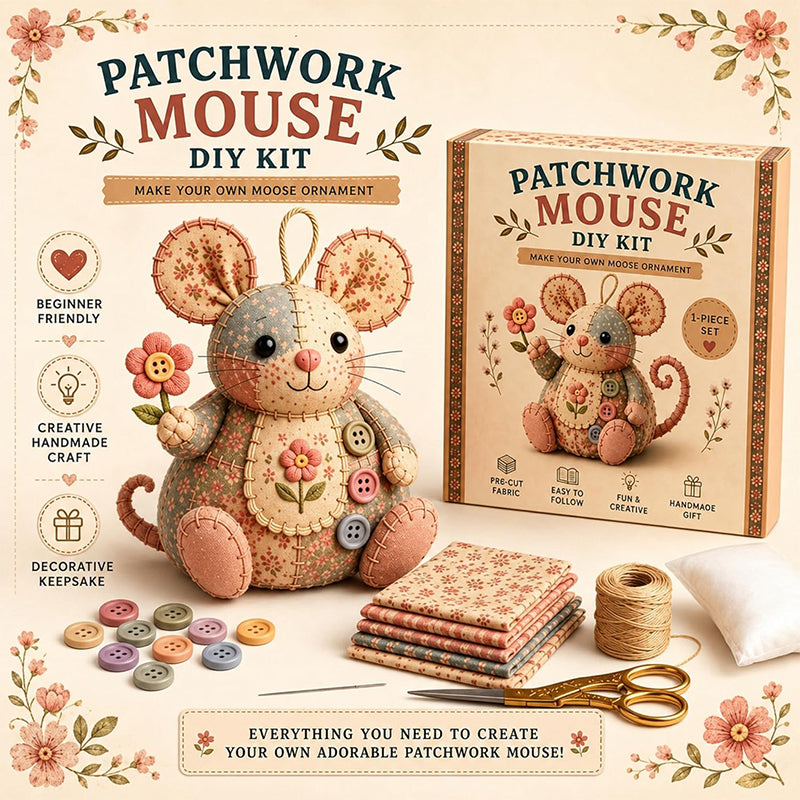 ⚽️🏆️World Cup Sale:40% OFF🎉70K+ SOLD! 🥳Handcrafted Vintage Mouse Plush Sewing Kit
