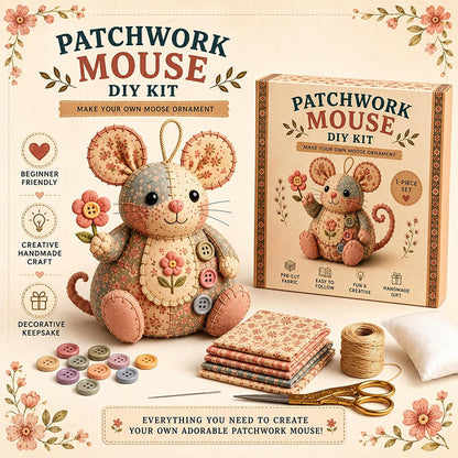 ⚽️🏆️World Cup Sale:40% OFF🎉70K+ SOLD! 🥳Handcrafted Vintage Mouse Plush Sewing Kit