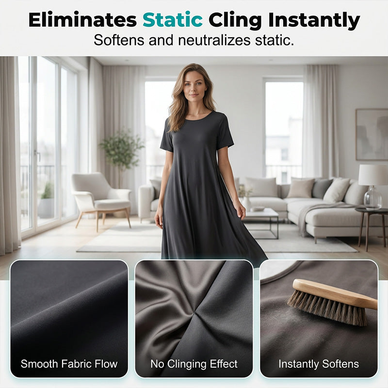 Instant wrinkle release – no iron, travel-ready, static-free &amp; fresh.