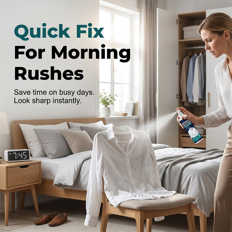 Instant wrinkle release – no iron, travel-ready, static-free &amp; fresh.