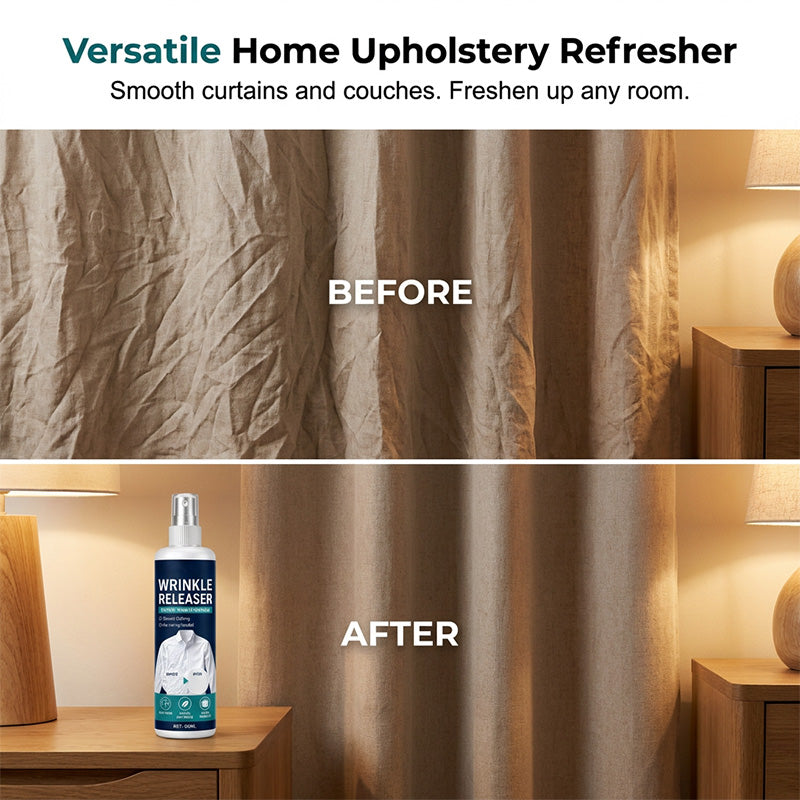 Instant wrinkle release – no iron, travel-ready, static-free &amp; fresh.