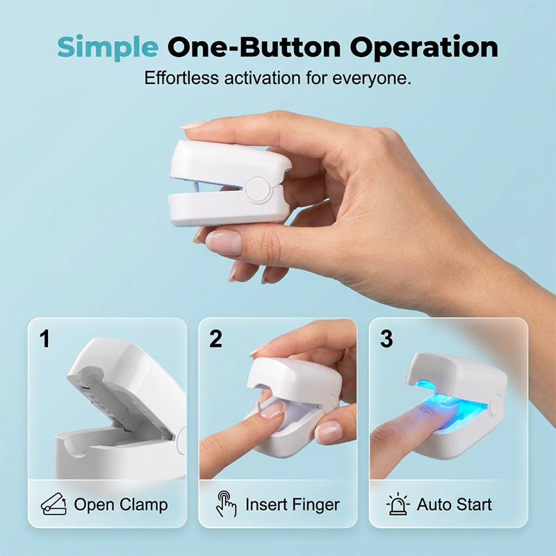 🥳HOT SALE 2026🥳💞50,000+ SOLD!👵Portable blue light nail care device
