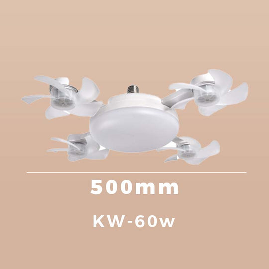 🌀49% OFF NOW! 💡Foldable Socket Ceiling Fan Light with Remote, Energy-Saving Cooling &amp; Lighting for Bedroom &amp; Home
