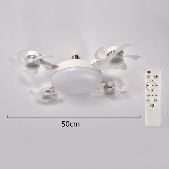 🌀49% OFF NOW! 💡Foldable Socket Ceiling Fan Light with Remote, Energy-Saving Cooling &amp; Lighting for Bedroom &amp; Home