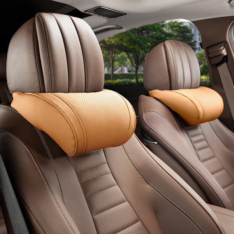 Ergonomic Headrest and Lumbar Support Set for Car Seats