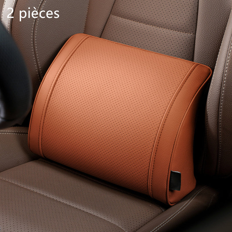 Ergonomic Headrest and Lumbar Support Set for Car Seats