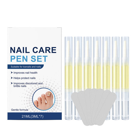 7-Piece Pen &amp; File Set for Discolored Nails