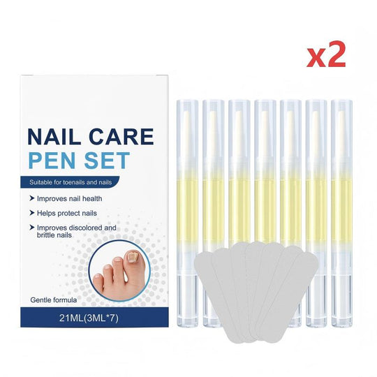 7-Piece Pen &amp; File Set for Discolored Nails