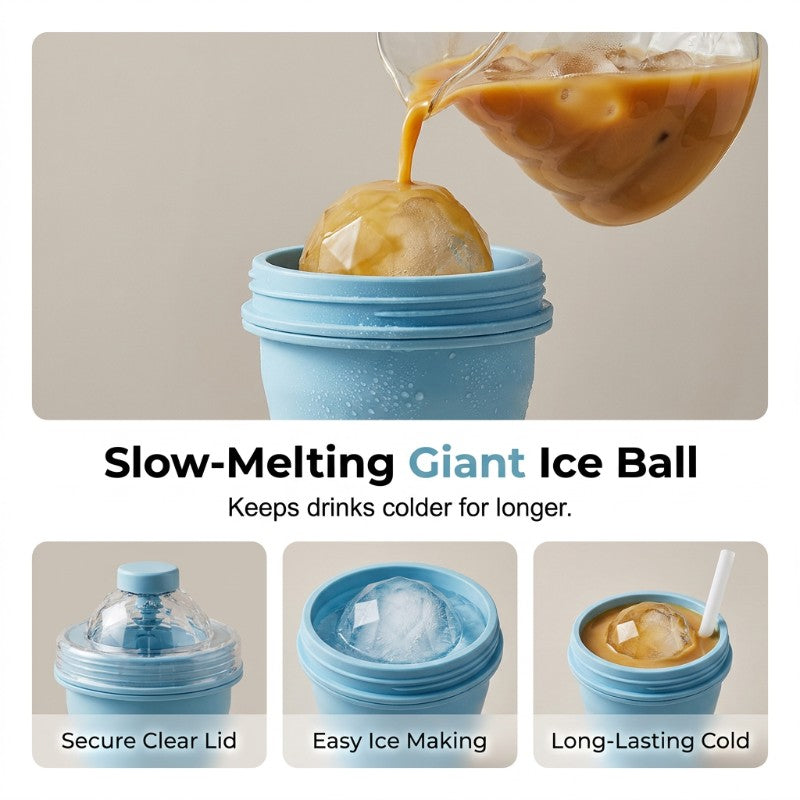 🏠 LIMITED-TIME ✨2-in-1 Collapsible Ice Ball Maker Cup