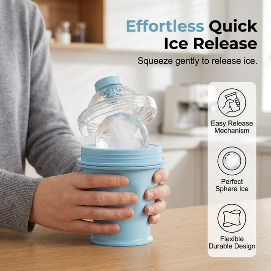 🏠 LIMITED-TIME ✨2-in-1 Collapsible Ice Ball Maker Cup