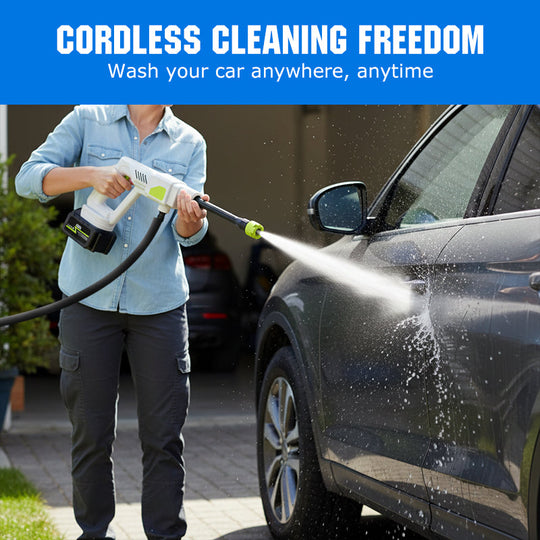 SEESE Cordless Pressure Washer and Single Port Charger Base, Bottle Portable Washer for Car,Home Cleaning &amp; Garden Watering