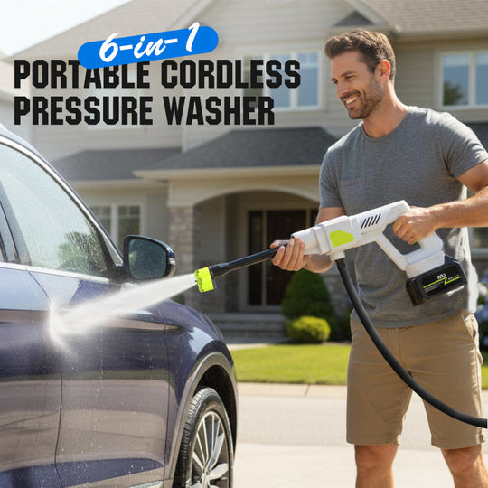 SEESE Cordless Pressure Washer and Single Port Charger Base, Bottle Portable Washer for Car,Home Cleaning &amp; Garden Watering