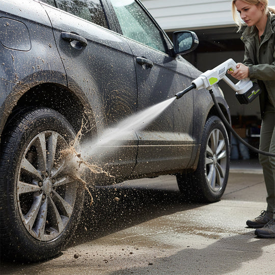 SEESE Cordless Pressure Washer and Single Port Charger Base, Bottle Portable Washer for Car,Home Cleaning &amp; Garden Watering