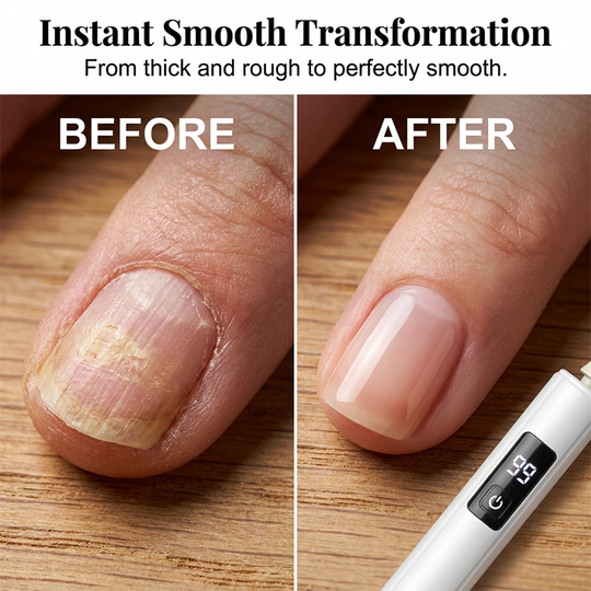 2026 HOT SALE😎50K+ SOLD!💕Professional Electric Nail Polisher – Smooths thick nails, 99-speed display. Multiple heads for shaping &amp; buffing. Salon at home!