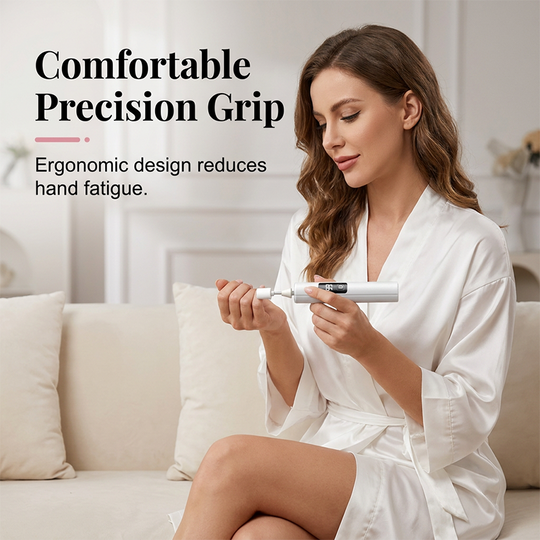 2026 HOT SALE😎50K+ SOLD!💕Professional Electric Nail Polisher – Smooths thick nails, 99-speed display. Multiple heads for shaping &amp; buffing. Salon at home!
