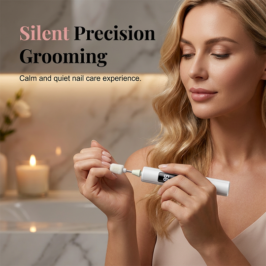2026 HOT SALE😎50K+ SOLD!💕Professional Electric Nail Polisher – Smooths thick nails, 99-speed display. Multiple heads for shaping &amp; buffing. Salon at home!