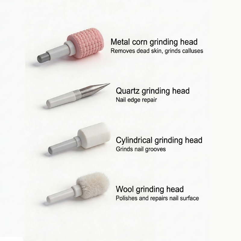 2026 HOT SALE😎50K+ SOLD!💕Professional Electric Nail Polisher – Smooths thick nails, 99-speed display. Multiple heads for shaping &amp; buffing. Salon at home!