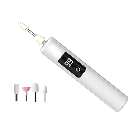 2026 HOT SALE😎50K+ SOLD!💕Professional Electric Nail Polisher – Smooths thick nails, 99-speed display. Multiple heads for shaping &amp; buffing. Salon at home!