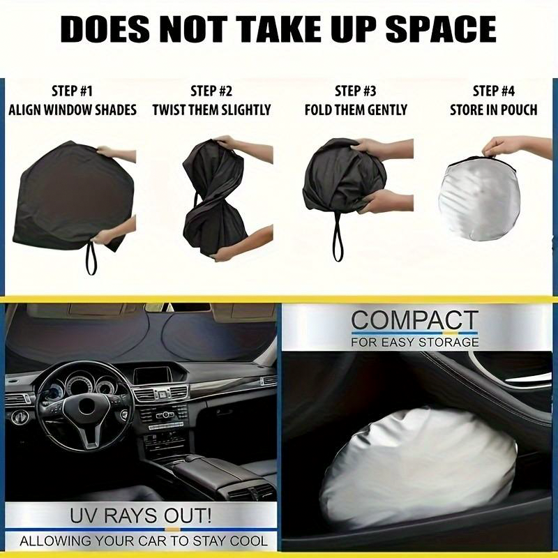 ⏳LIMITED OFFER 40%OFF🌞Fun Eye Car Sunshade 👀☀️ – UV Block, Aluminium Film, Foldable, 130×70cm