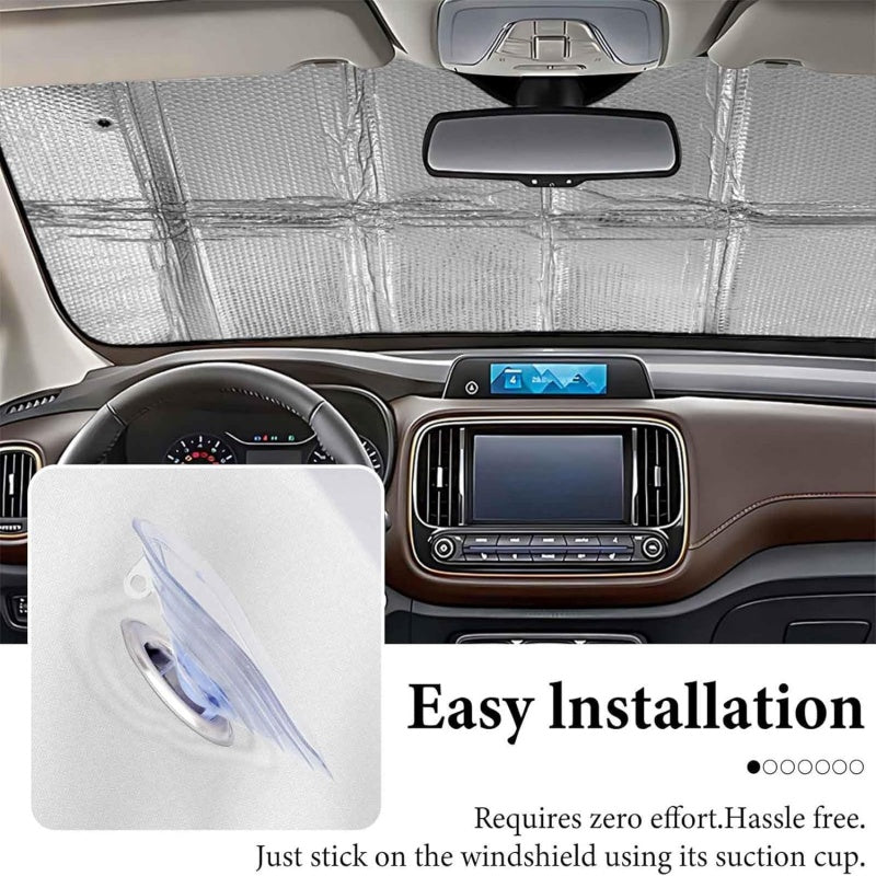 ⏳LIMITED OFFER 40%OFF🌞Fun Eye Car Sunshade 👀☀️ – UV Block, Aluminium Film, Foldable, 130×70cm