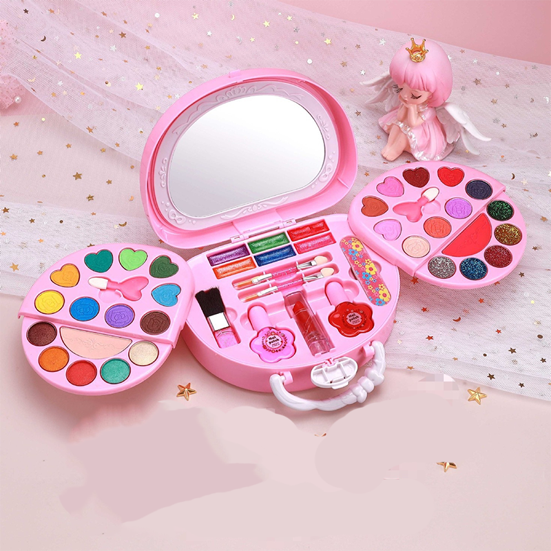 LIMITED TIME 40% OFF🎁Kids Washable Makeup Toy Set with Portable Pink Handbag