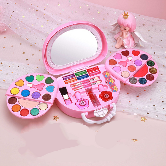 LIMITED TIME 40% OFF🎁Kids Washable Makeup Toy Set with Portable Pink Handbag