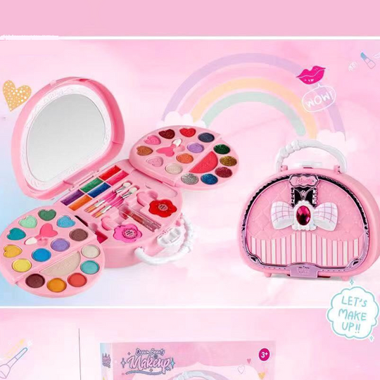 LIMITED TIME 40% OFF🎁Kids Washable Makeup Toy Set with Portable Pink Handbag
